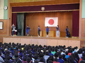 なわとびの模範演技