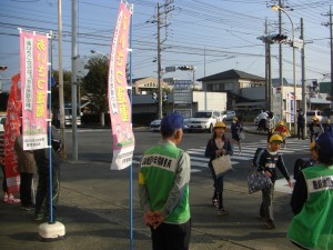 朝のあいさつ運動(7:40)