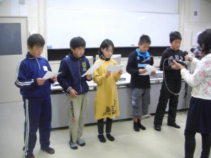CIMG8622 収録風景 その1 児童会役員のみなさん(13:05)