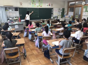 ２学期初日１年