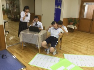 メッセージを選択中