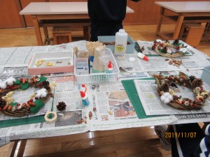 IMG_3623 芸術部員作,リースです。\\