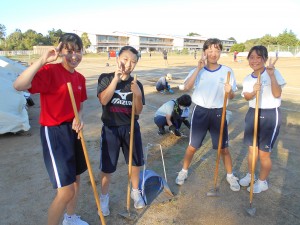 笑顔のアスリートたち