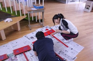 IMG_2172 先生も準備を頑張っています。\