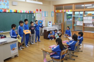 IMG_2555 男子グループ 「音楽会」について発表しています。\\