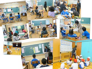 計画訪問指導\ 各教室での授業風景