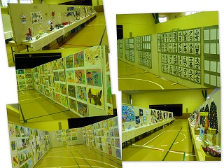 鹿嶋市作品展当日 児童生徒作品展の開催(鹿嶋まちづくり市民センター:体育館)\