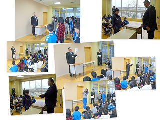 118 全校朝会の様子\