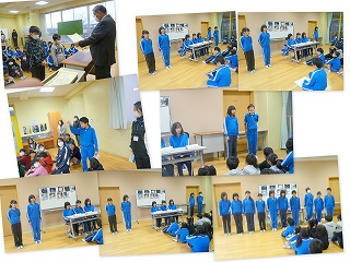 2141 児童朝会(表彰と5年生の発表)\