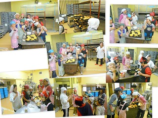 飯島パン パン作り体験 パン工場の見学 2年生\