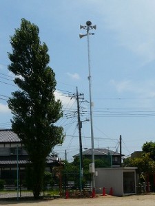 P1110451 防災無線が、敷地内に設置されました。\