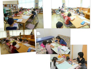 2012806 学童の様子、1・2年生の課題学習の様子\\