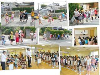 2学期始業式\ 元気に登校しました。2学期も張り切っていこう\