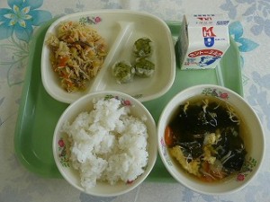 12月4日 えびシュウマイ いためビーフン