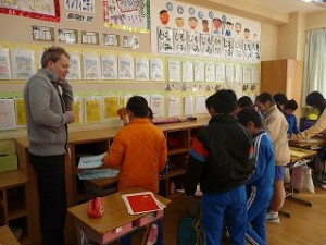 P1140256 リチャード先生との英語学習 5年生\