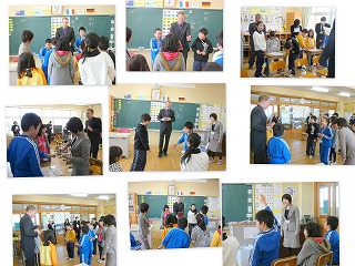 ミニ訪問\ 英語の学習の様子\