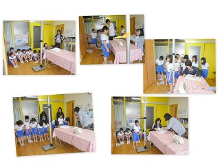 発育測定\ 測定の様子\