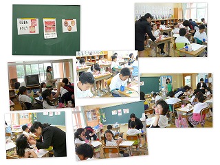 20136131 健康な歯 染め出しによる歯みがき指導(養護の先生と)\