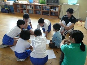P1160714 班別集会 登校班の反省