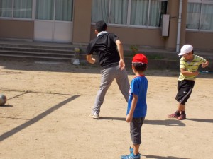 越川先生とサッカー サッカーで越川先生と挑戦!!!\