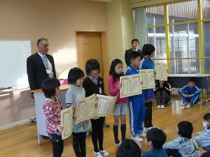 P1190186 表彰(読書感想文コンクール)\