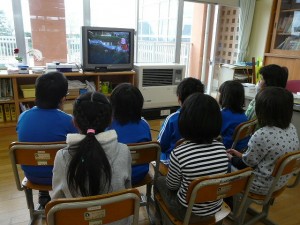 P1190403 2・3年生教室 交通安全指導\
