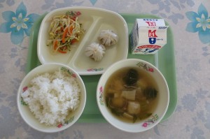 1月14日 もやしナムル えびだんごスープ パオズ