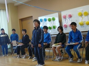P1200355 卒業生からのお礼のことば