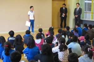 IMG_1020 「使った物はきちんと片付けよう。」今週の目標が発表されました。\
