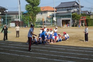 IMG_1309 リレーの指導が始まりました。\