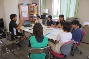 IMG_1414 職員研修の様子を紹介します。市で取り組んでいる授業改善について,本校の研修を協議しているところです。\