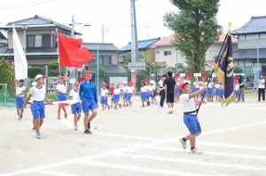 IMG_2119 運動会全校練習の初日です。さすが⒍年生かっこいいです!\