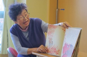IMG_2588 古賀さんが「 へえ六 がんばる 」を読んで下さいました。\