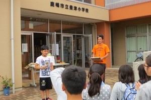 IMG_3858 今年も,6回完走した6年生Yさんが表彰されました。\\