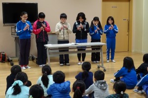 DSC04338 最後に,リコーダーで「オーラリー」を合奏しました。\\\\\